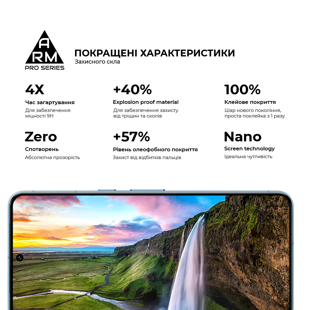 Захисне скло на Google Pixel 8 Pro з олеофобним покриттям, Pro, повне проклеювання, антистатичний і пиловідштовхуючий шар, 9H, самоклеючеся, 2.5D, на весь екран, антистатичний клей, ArmorStandart (ARM72908) - фото 5