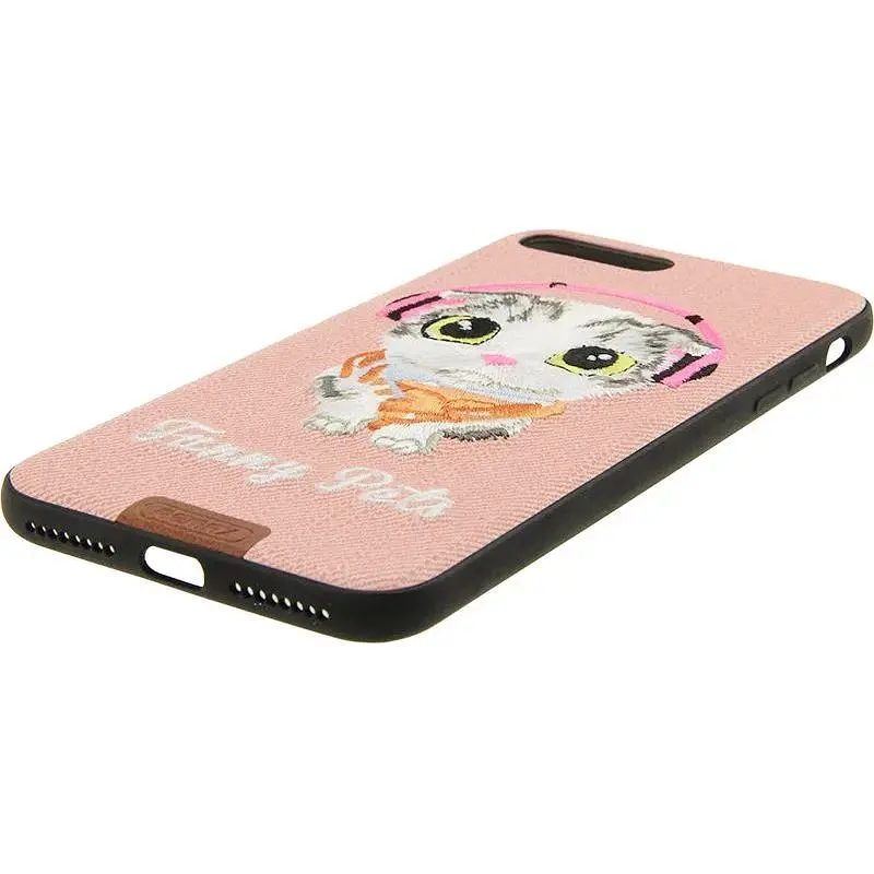 Чохол-накладка Remax Funny Pets Series Case Apple iPhone 7 Plus Pink - фото 7