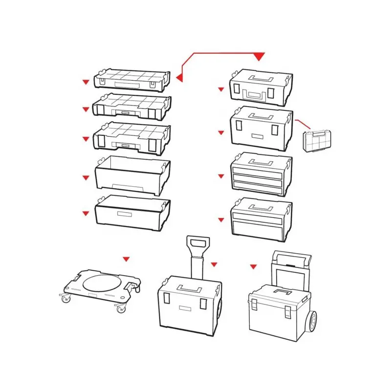 Платформа транспортна Qbrick SYSTEM PRO TRANSPORT PLATFORM 506х325х140 мм - фото 2