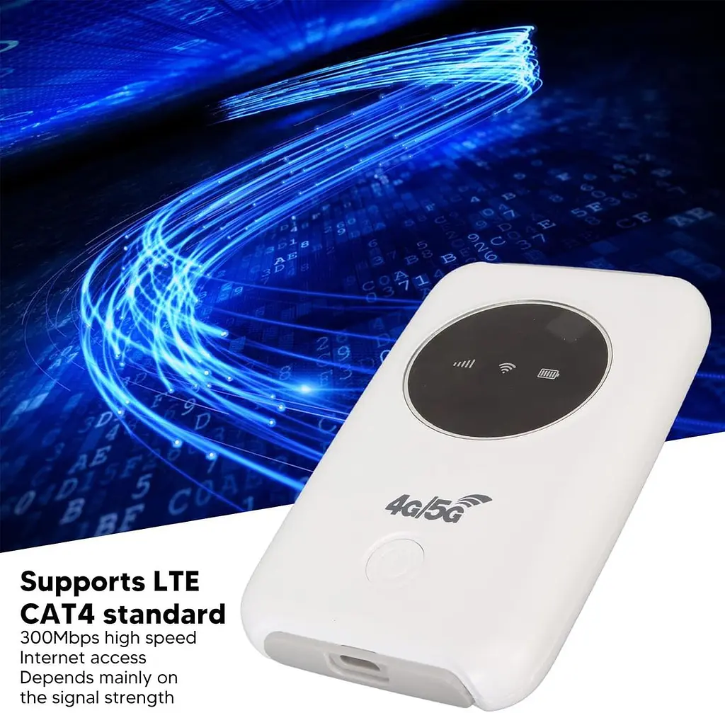 Модем, портативний 4G маршрутизатор Cryfokt 4G LTE USB WiFi бездротовий WiFi 3200MAh - фото 7