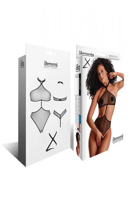 Боді Demoniq LadyX Nieve XXL чорний - фото 6
