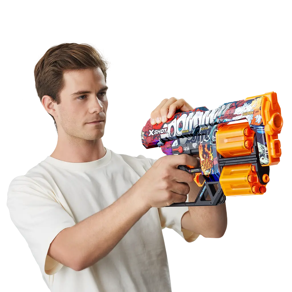 Швидкострільний бластер Zuru X-Shot Skins Dread Boom, 12 патронів (36517A) - фото 5