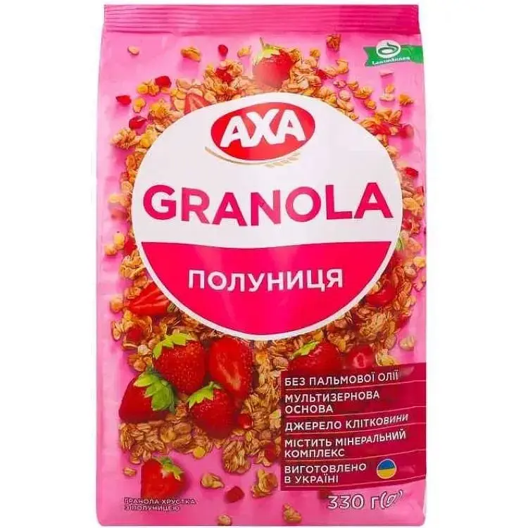 Гранола Аха 330г Полуницею хрустка