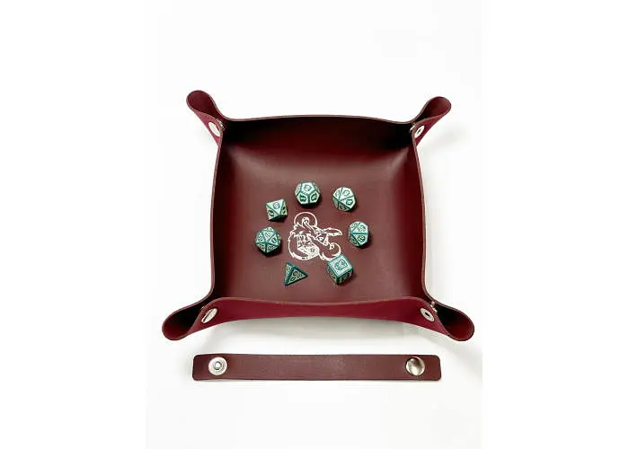 Настольная игра Планета Ігор Лоток для кубиков Дракон (бургунди) (Dice tray Dragon burgundy) (pi-dt006) - фото 8