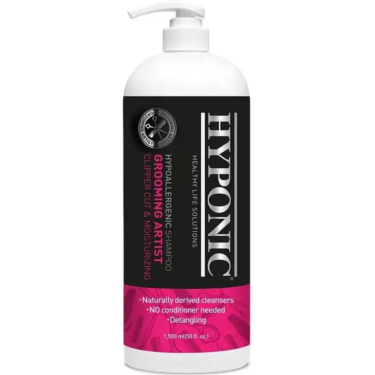 Шампунь Hyponic Grooming Artist для собак, машинне стриження та зволоження, 1,5 л