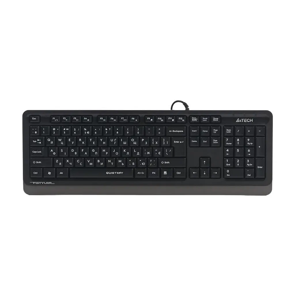 Клавіатура A4Tech FK10Q USB UA Grey (4711421003452)