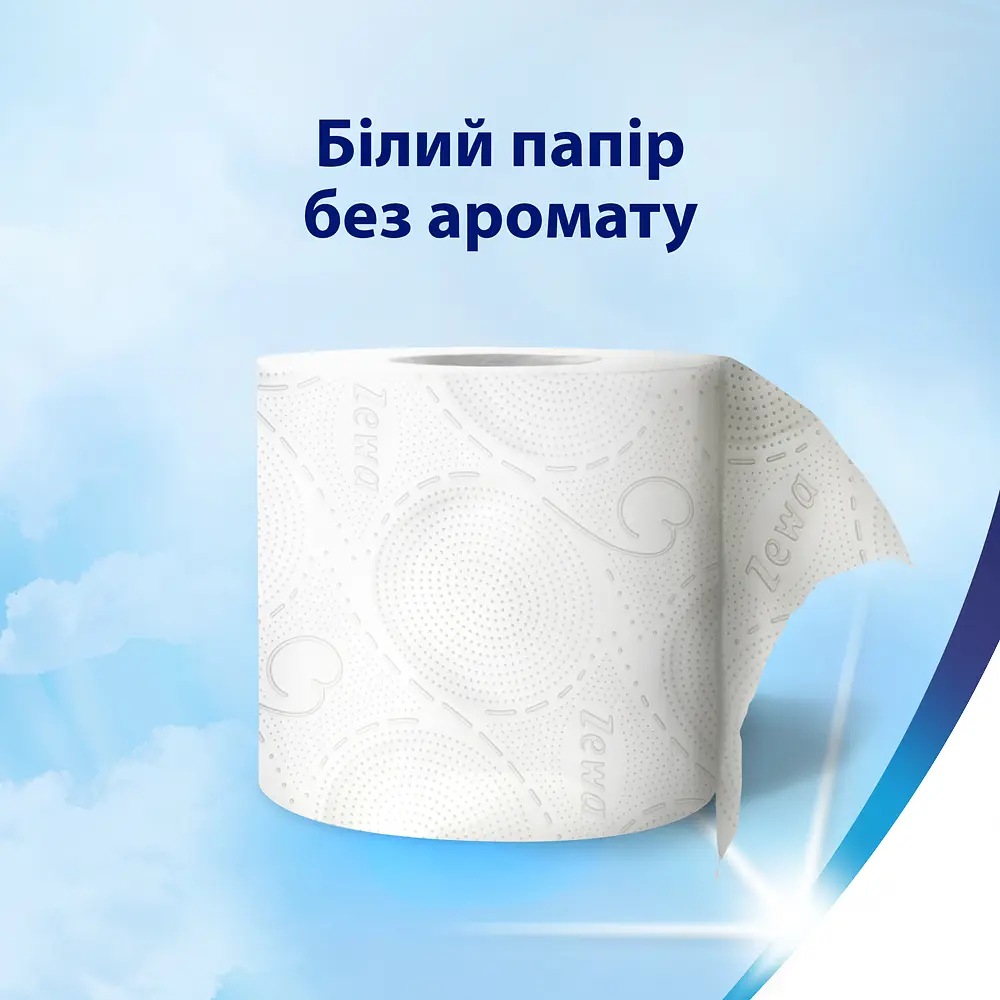 Туалетная бумага Zewa Deluxe белая трехслойная 16 рулонов - фото 7