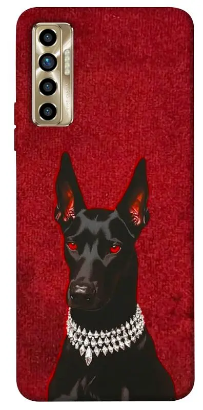 TPU чохол Demsky Premium doberman для TECNO Camon 17P