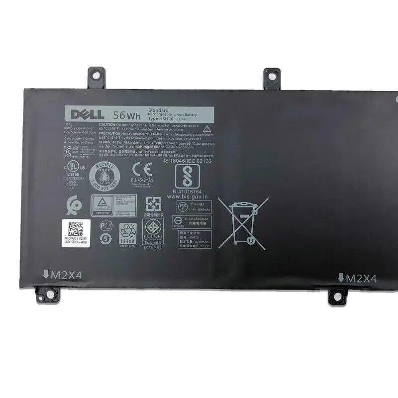 Акумулятор для ноутбука Dell XPS 15 9560 9570 Precision M5520 M5530 5540 Inspiron 7590 7591 (H5H20 11.4V 56Wh) - фото 3