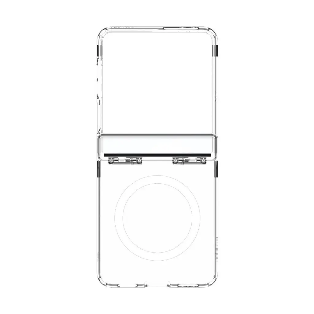 Чехол Spigen Ultra Hybrid Pro MagSafe для Samsung Galaxy Flip 7 Clear White (ACS09559) + защитное стекло - фото 6