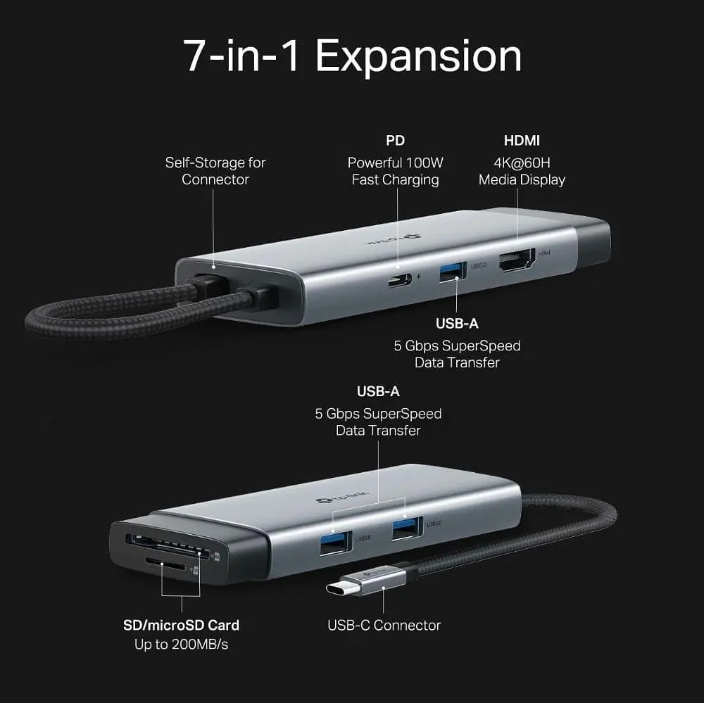 USB-Хаб TP-Link UH7021C (UH7021C) - фото 5