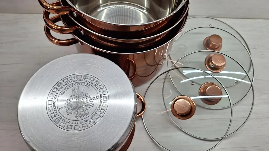 Набор кастрюль с крышками Royalty Line RL-SP8C из нержавеющей стали - фото 9