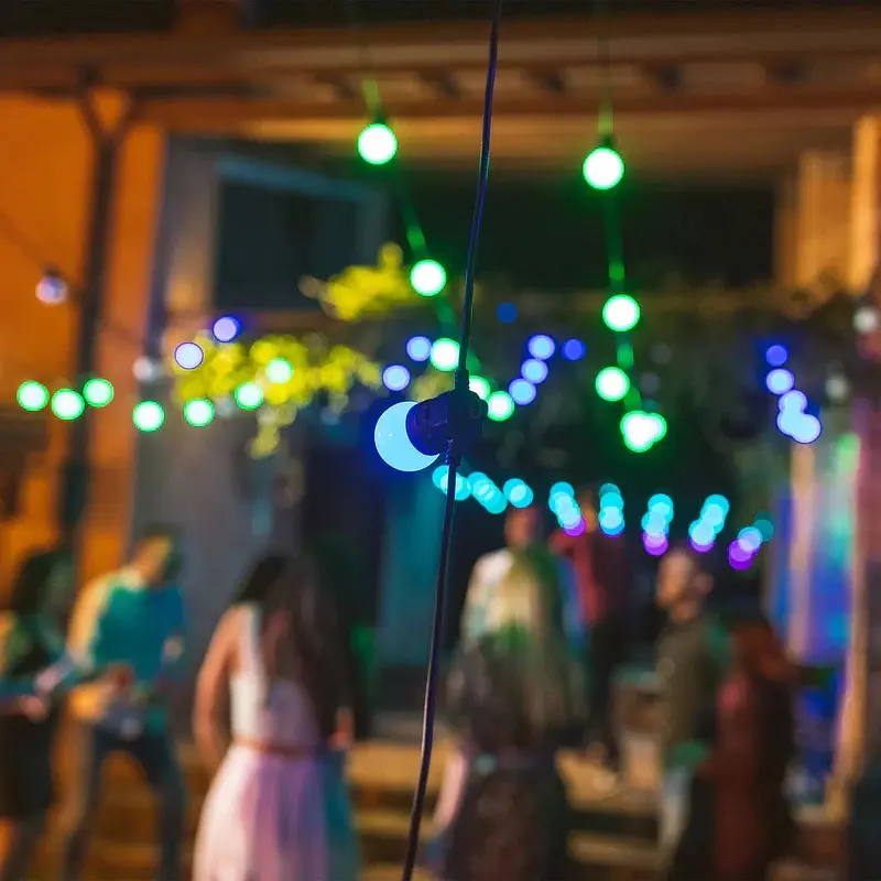 Twinkly Гірлянда Smart LED Twinkly Festoon RGB 20, G45, Gen II, IP44, 10м, кабель чорний - фото 4