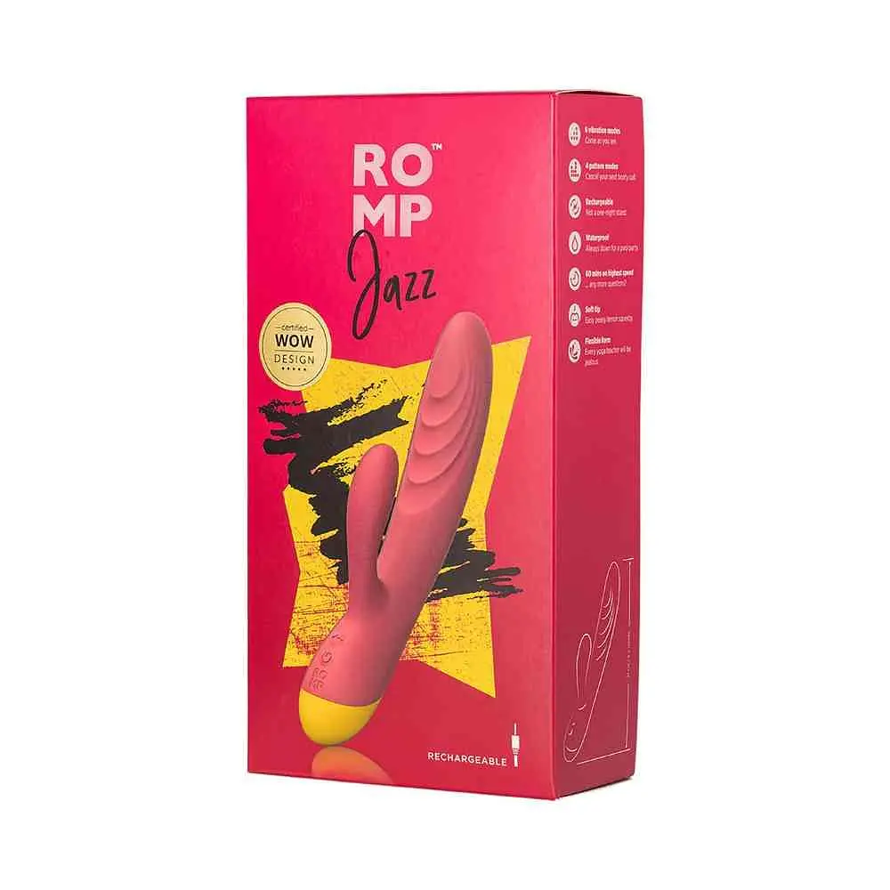 Вибратор-кролик Romp Jazz 21 см красный - фото 7
