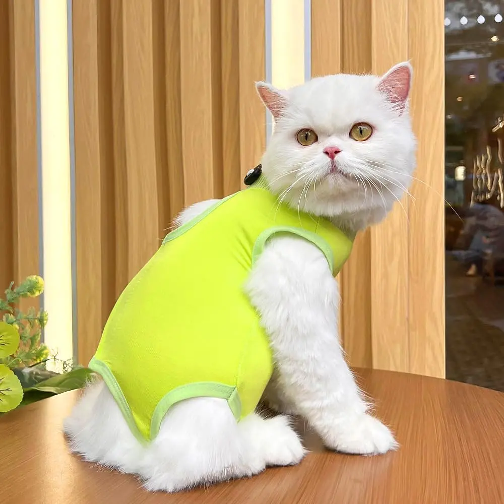Одяг для котів після операції Holley Light Green L - фото 3
