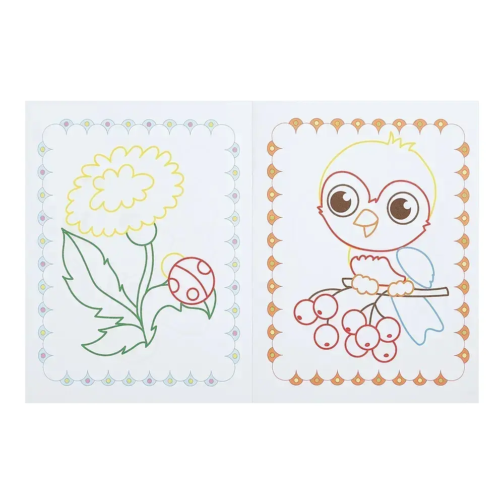 Розмальовка ZiBi З контуром-підказкою Рожева Baby Line (ZB.16026) - фото 3