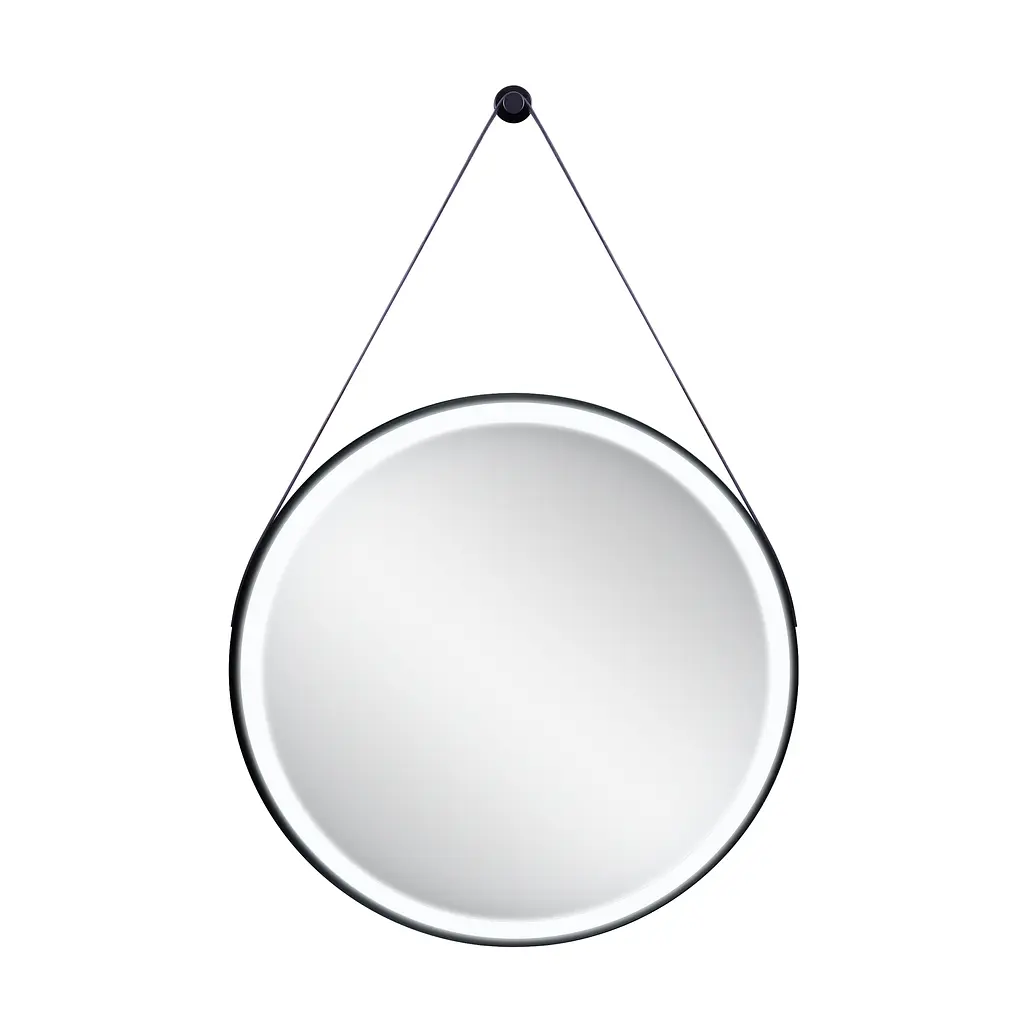 Дзеркало Qtap Robin R600 Black з LED-підсвічуванням QT13786502B, Чорний - фото 4