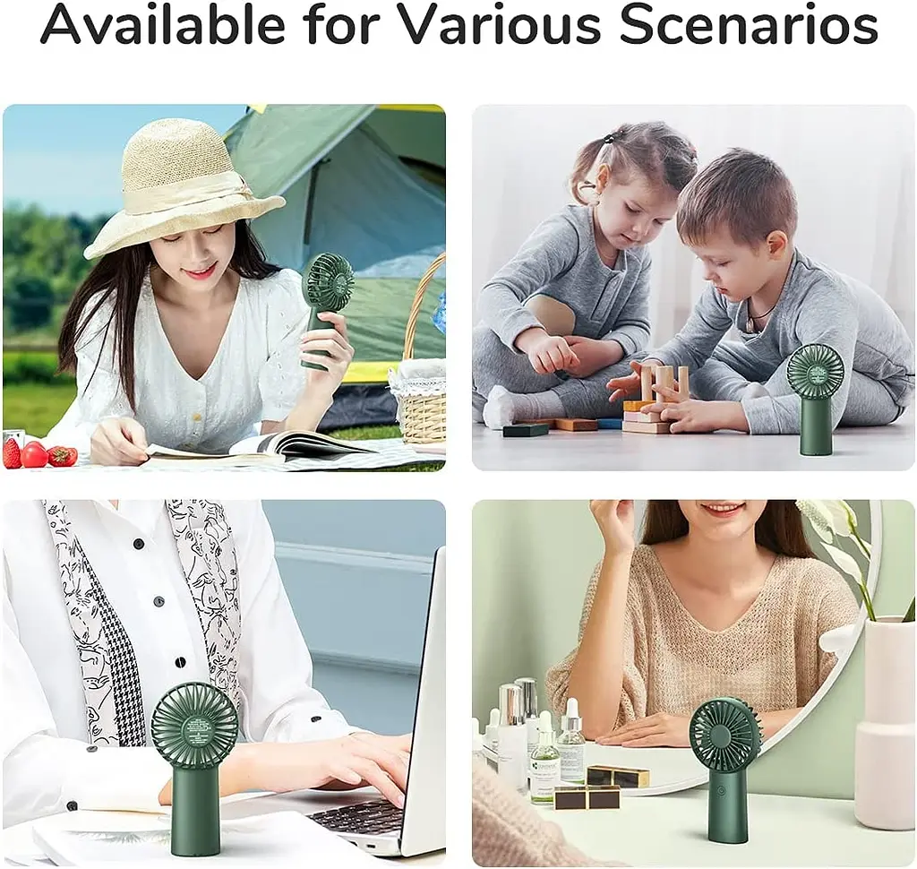 Вентилятор Jisulife Xiaomini Portable Fan FA20X Green - фото 10