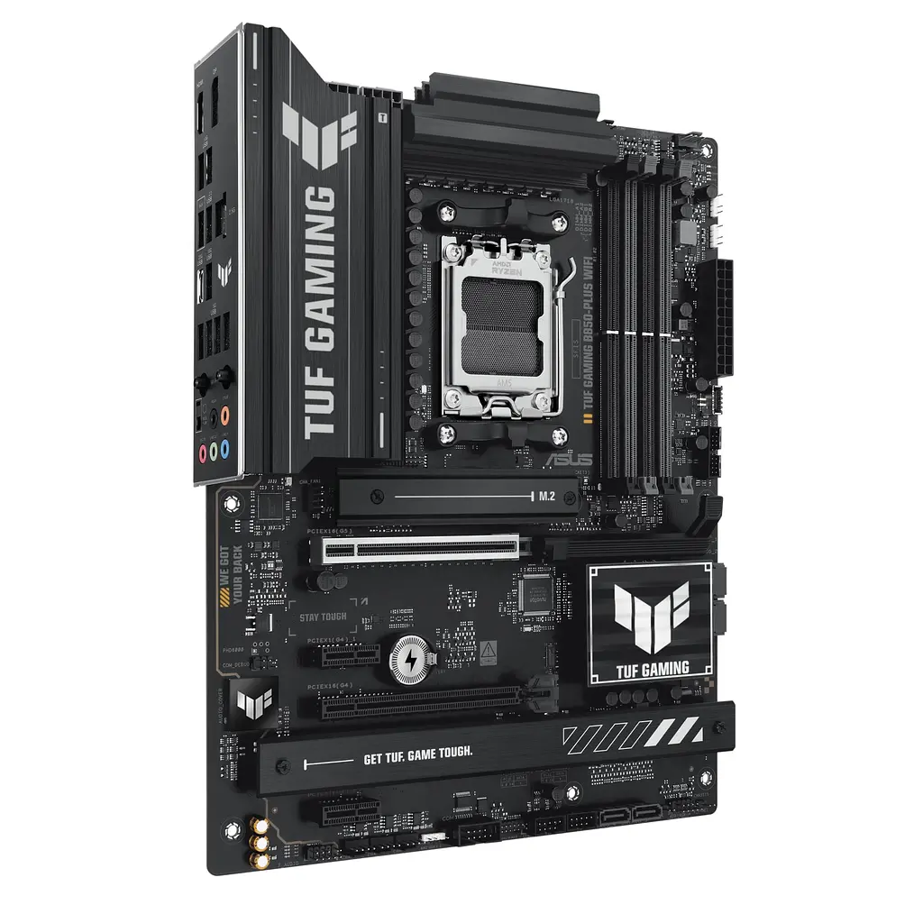 Материнская плата TUF GAMING B850-PLUS WIFI sAM5 B850 4xDDR5 M.2 HDMI DP Wi-Fi BT ATX Asus teh0018994 - фото 4