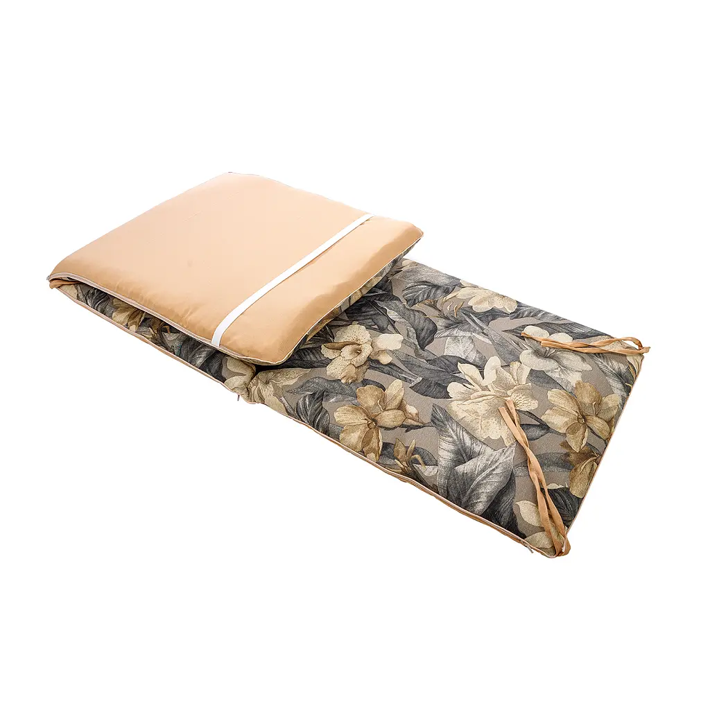 Матрас для шезлонга Ost-Fran Trio лонета Versalles Flor Gris, 189x58x5 см. duplication - фото 2