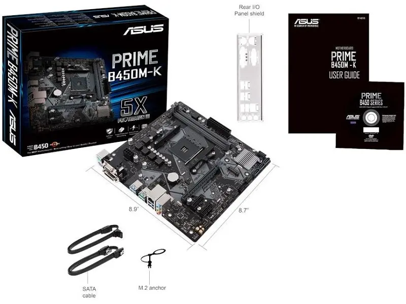 Материнская плата Asus PRIME B450M-K - фото 2