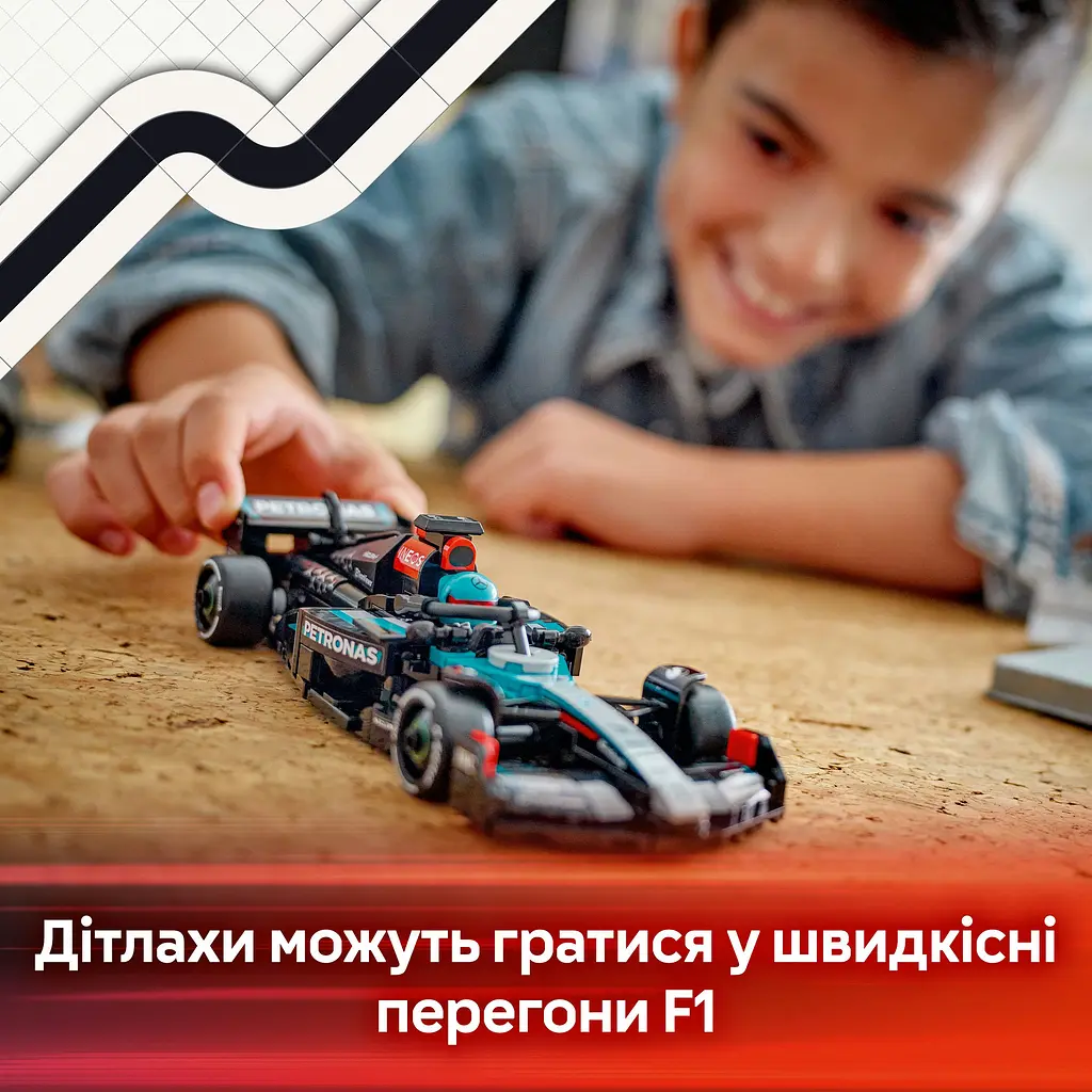 Конструктор LEGO Speed ​​Champions Автомобиль для гонки Mercedes-AMG F1 W15, 267 деталей (77244) - фото 11