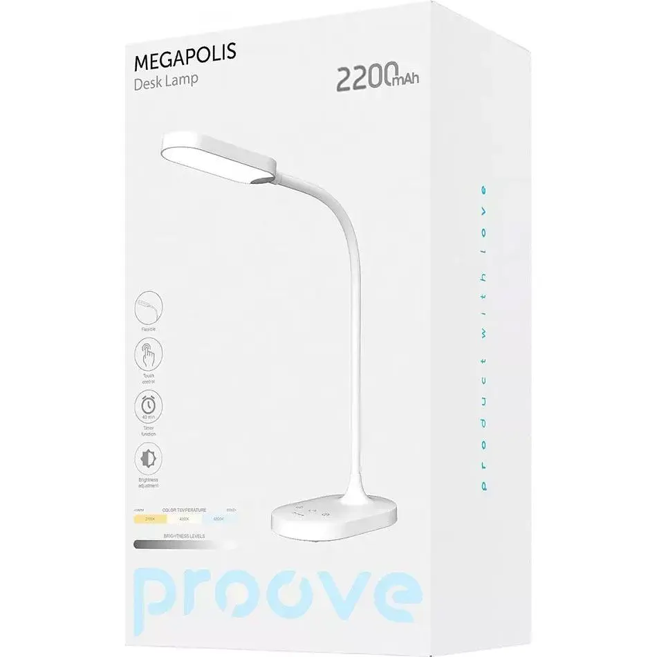 Настільна лампа Proove Megapolis White [PLMP00010002] [136534] - фото 6