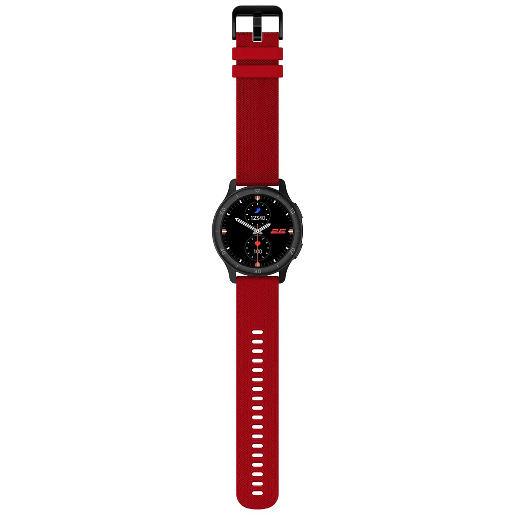 Smart Watch 2E Motion GT2 47mm black/red+ ремешок зеленый UA - фото 5