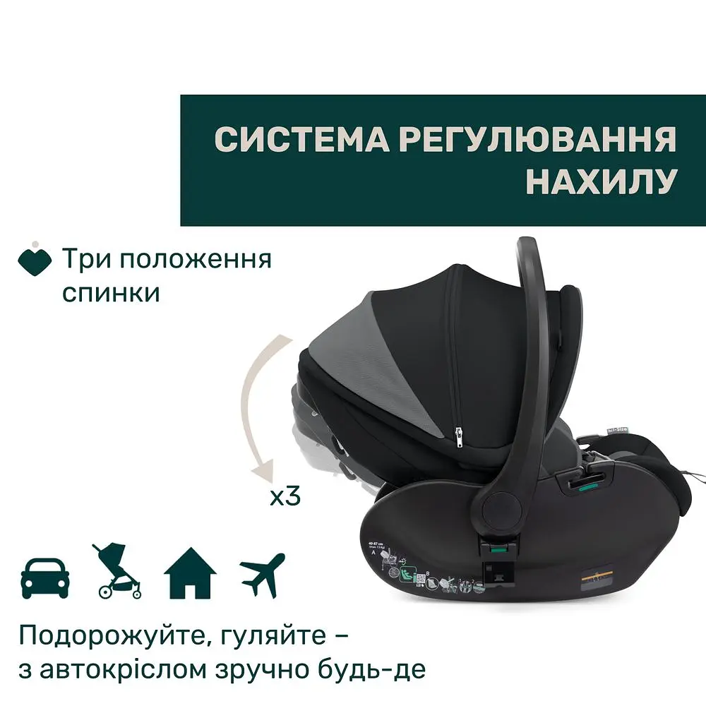 Автокрісло Chicco First-Seat Recline i-Size чорне (87100.45) - фото 5