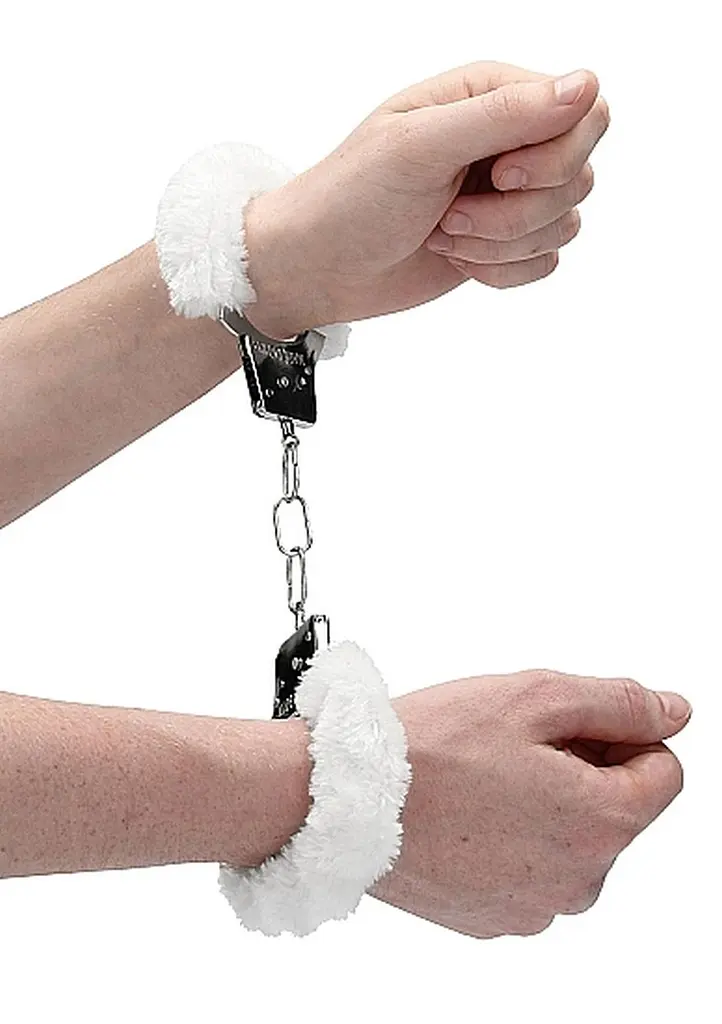 Наручники Beginners Handcuffs Furry - White Ouch! 36-OU002WHT 101706 - фото 5