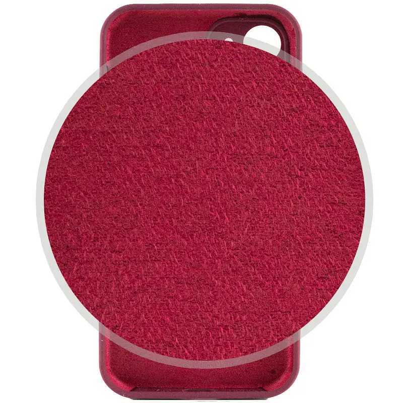 Чохол Epik Silicone Case Full Camera Protective (AA) NO LOGO для Apple iPhone 12 (6.1) Бордовий / Plum - фото 3
