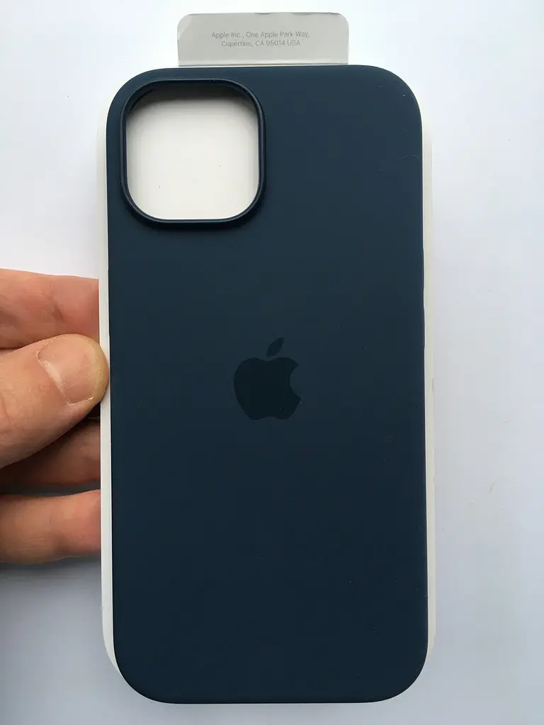 Оригінальний силіконовий чохол Apple Silicone Case MagSafe для iPhone 15 Plus (6.7") Storm Blue MT123ZM/A - фото 7