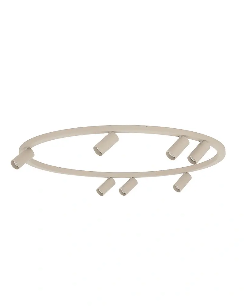 Люстра Nowodvorski 11948 Fourty Round GU10 R35 7x10W IP20 бежевая - фото 5