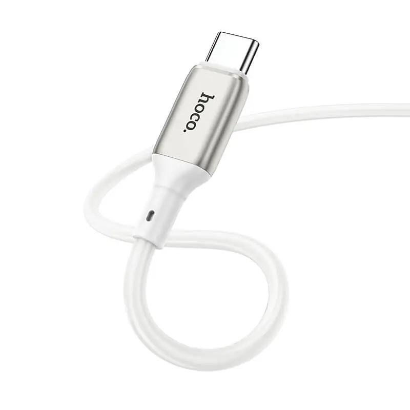 Кабель TPE з металевими штекерами HOCO X66 Howdy USB — Type-C 1 метр - фото 3