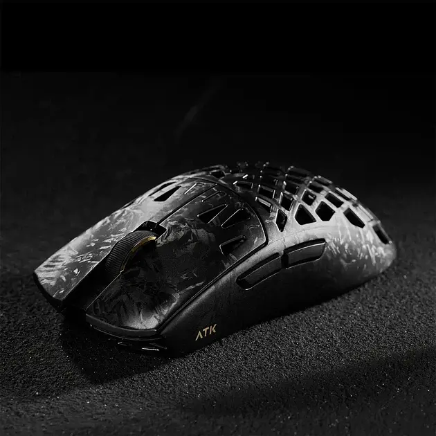 Ігрова бездротова мишка ATK Blazing Sky GHOST / Три режими підключення / Сенсор PAW3950 Ultra / 42000 DPI / Black - фото 7