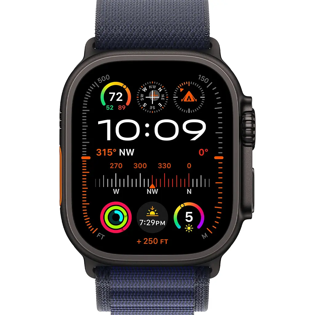 Смарт-годинник Apple Watch Ultra 2 49mm Black Titanium Case with Navy Alpine Loop Medium (MYTF3+MYPX3) [114894] - фото 2