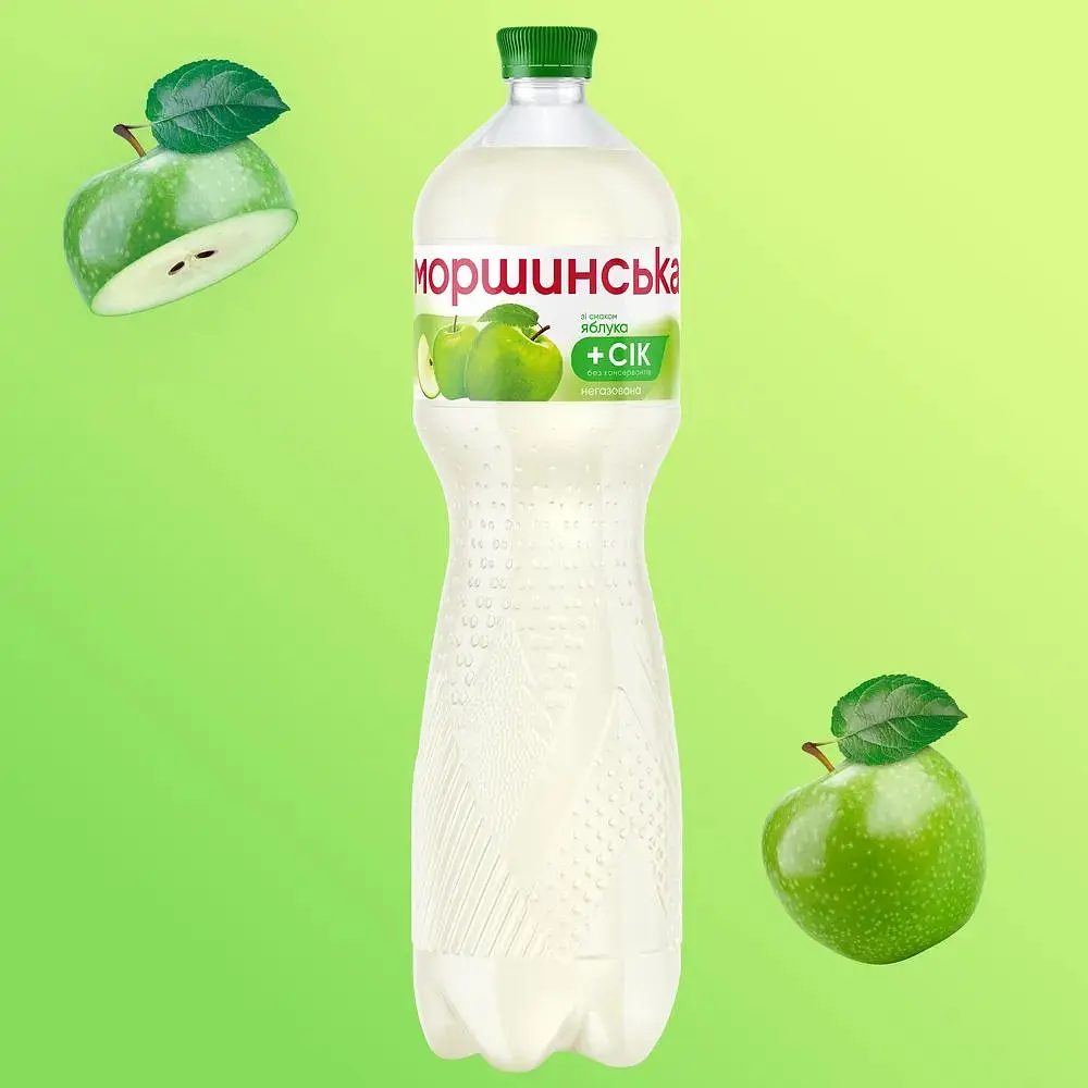 Напій Моршинська зі смаком яблука негазований 1.5 л - фото 2