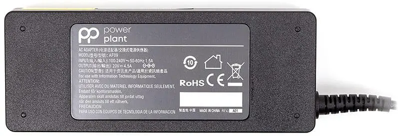 Блок живлення для ноутбука PowerPlant LENOVO 220V, 20V 90W 4.5A (4.0*1.7) (IB90H4017) - фото 2