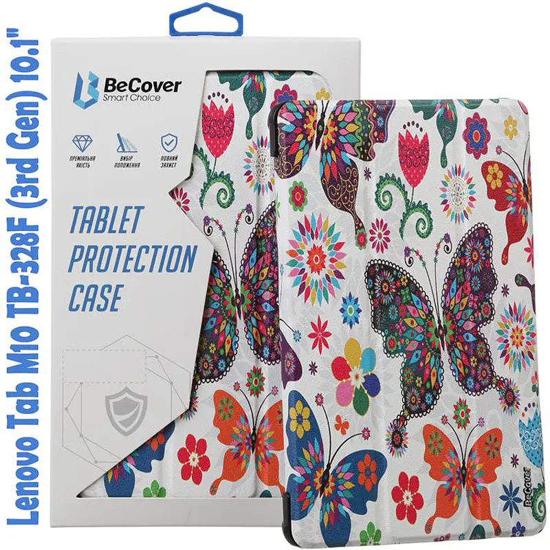 Чохол-книжка BeCover Smart для Lenovo Tab M10 TB-328F (3rd Gen) 10.1" Butterfly (708291) - фото 4