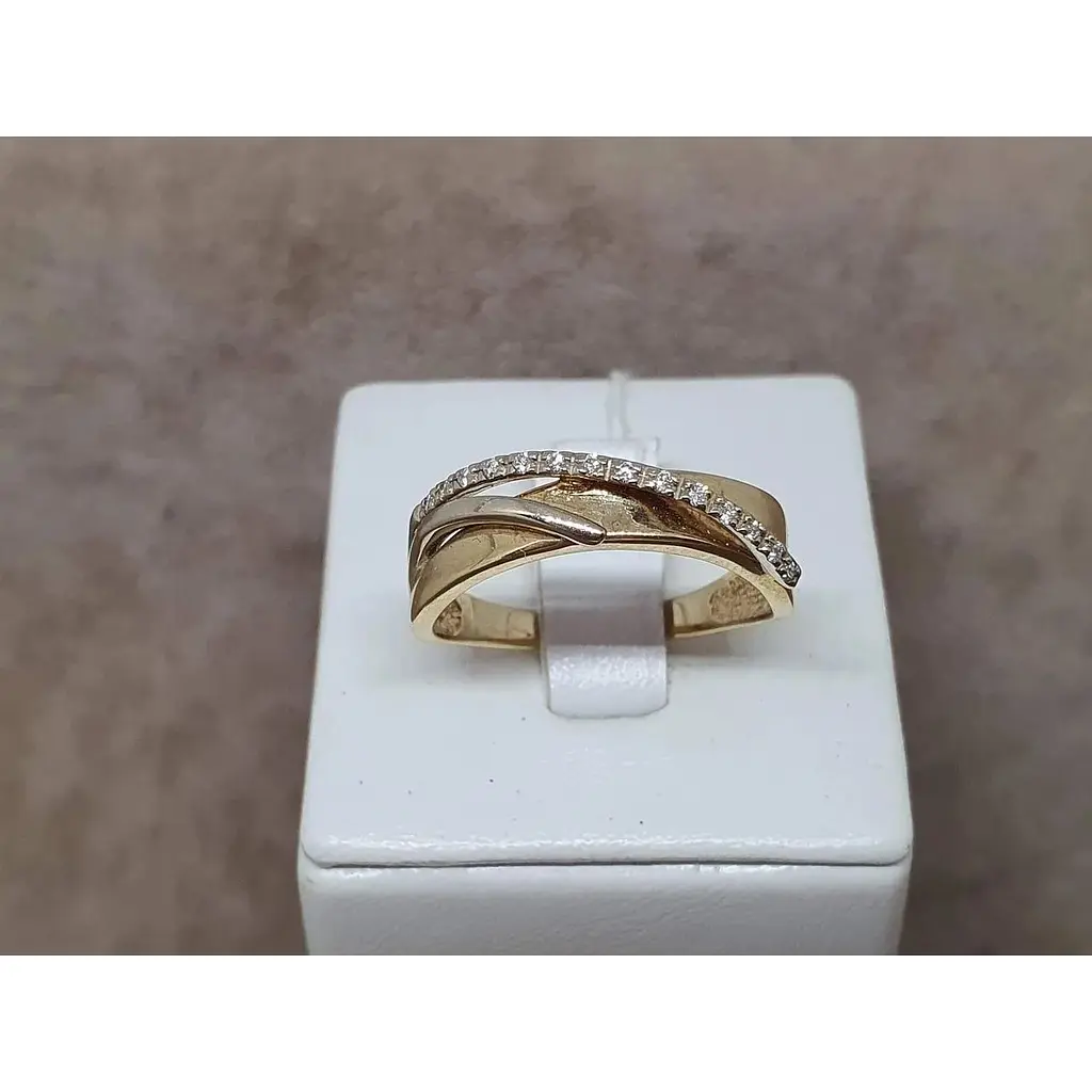 Золоте кільце Гаразд з діамантами. 3022222 20 - фото 5