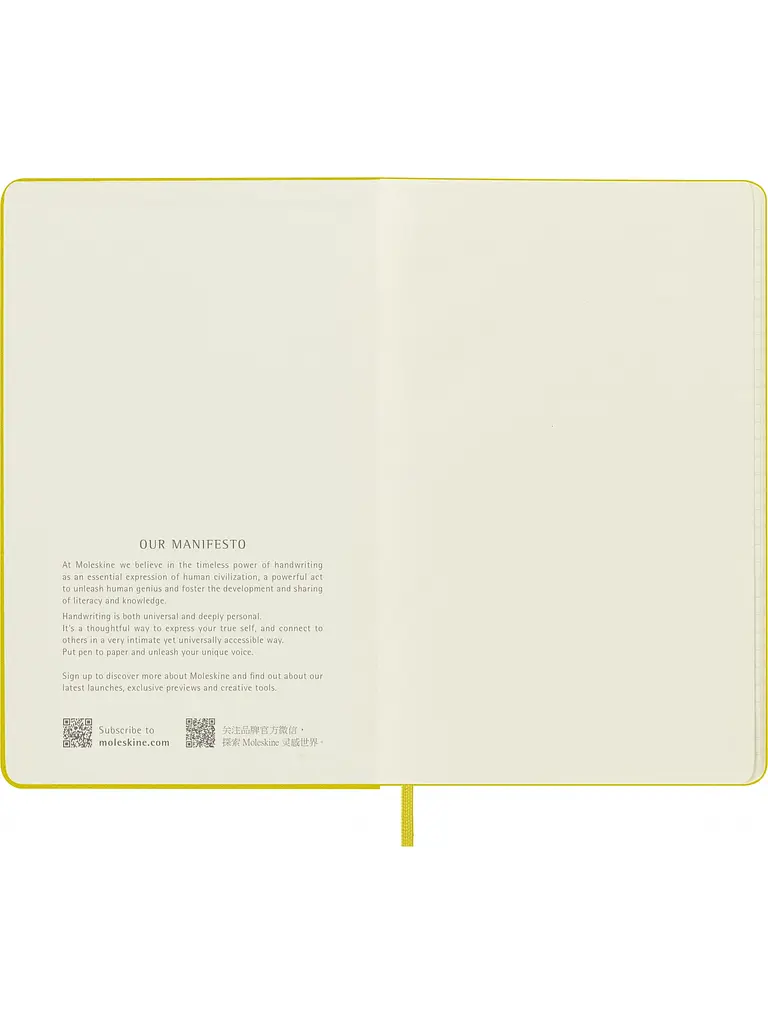 Записник Moleskine Silk середній, Лінійка Солом'яно-жовтий (QP060M6SILK) - фото 5