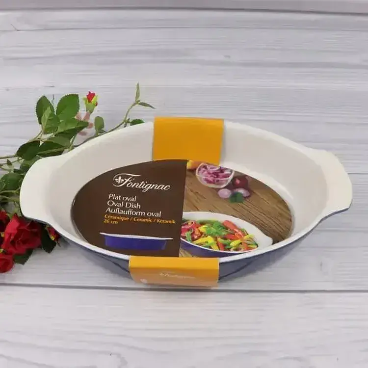 Форма для запекания Fontignac OW0011 керамическая 26 см овальная - фото 3