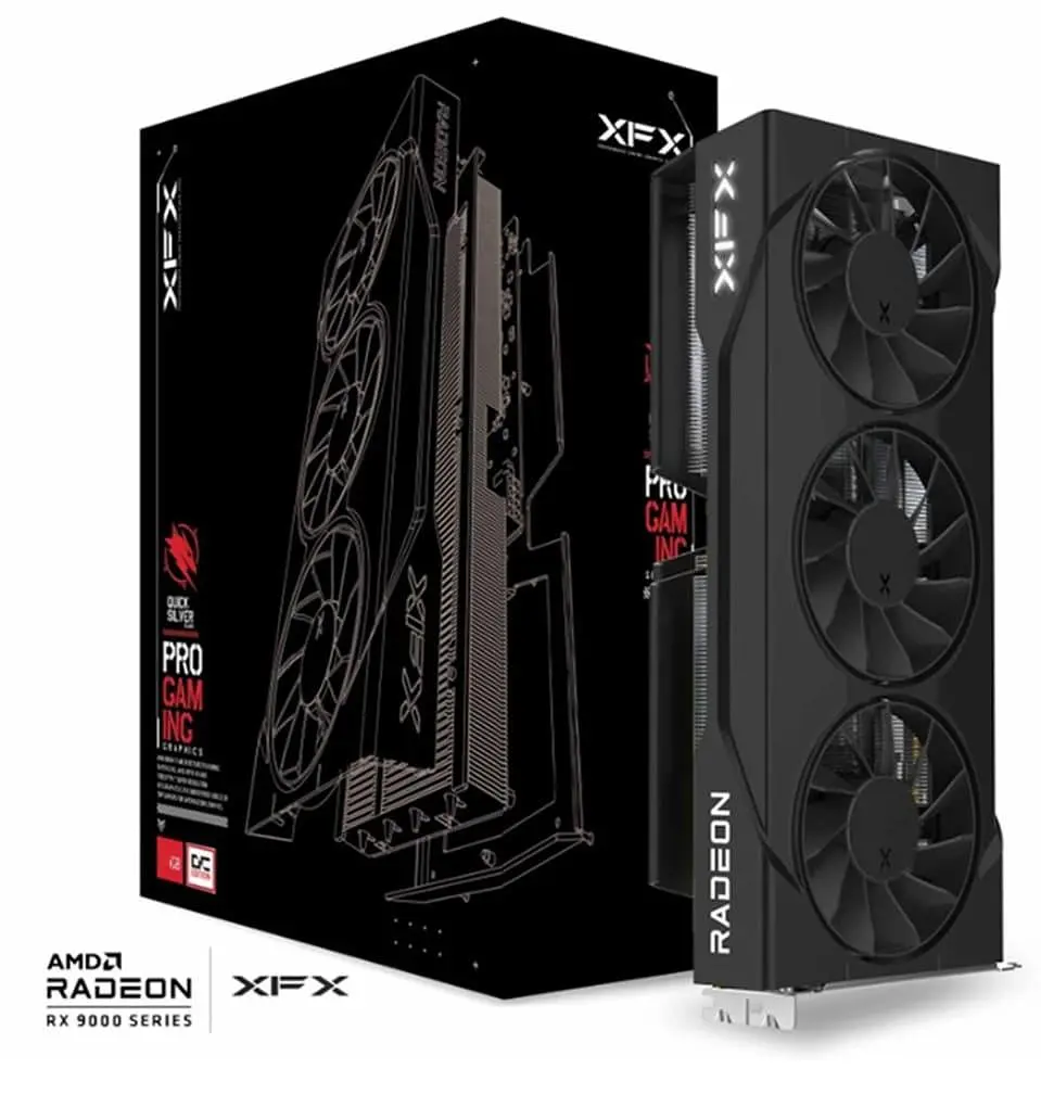 Видеокарта XFX AMD Radeon RX 9060 XT 16GB Swift OC Triple Fan Gaming Edition (RX-96TS316B7) (GDDR6, 128 bit, PCI-E v5.0 x16) - фото 5