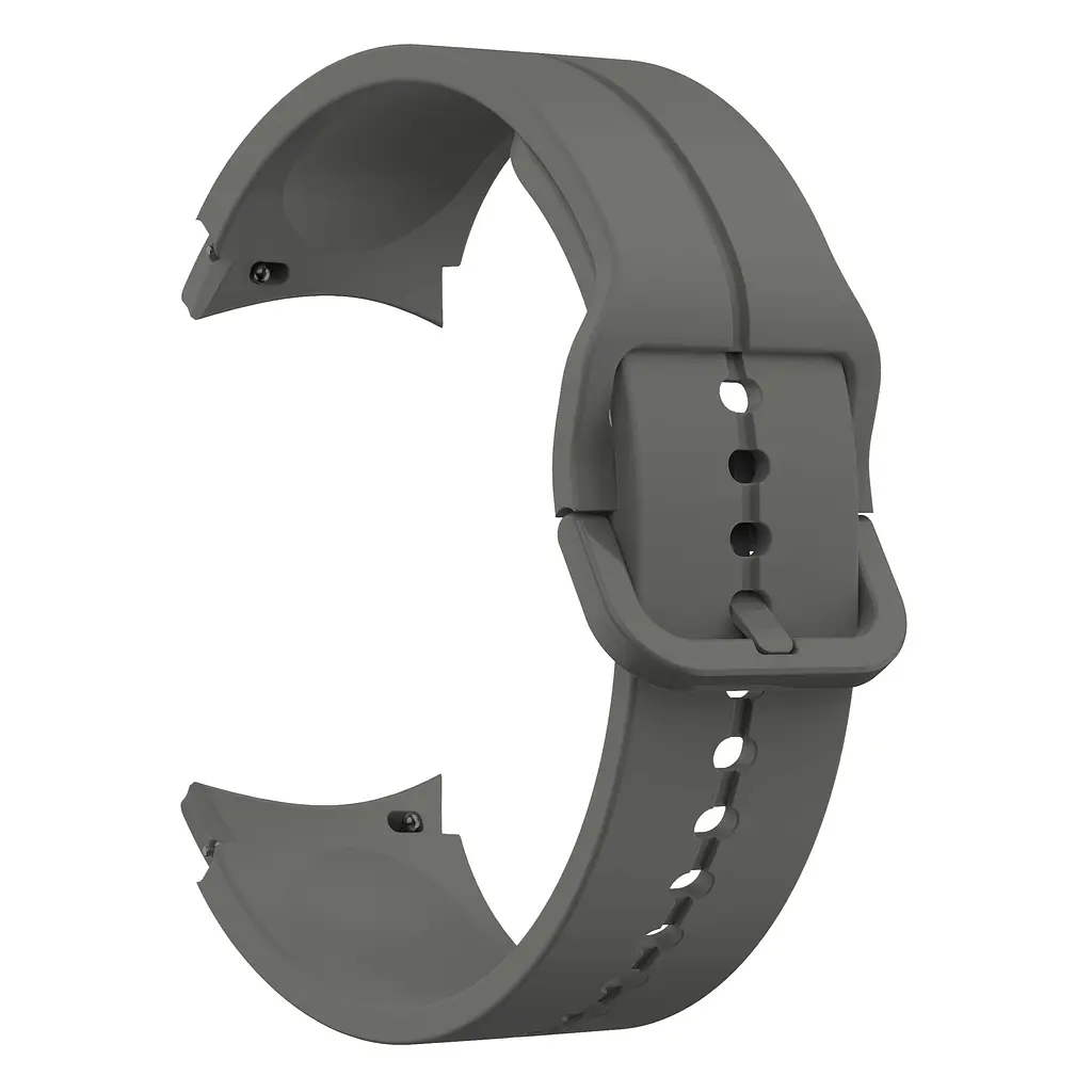Браслет Five Classic для Samsung Galaxy Watch 6 Classic 43mm 6 Classic 47mm - темно-сірий ширина кріплення 20мм силікон Watchbands (W10-2WB15640137) - фото 2