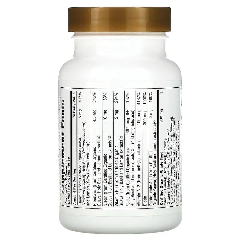 Вітаміни Natures Plus Sourse of Life Garden B-Complex 60 v caps Nature's Plus (1086-2023-10-2371) - фото 2