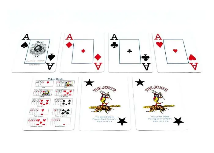 Карти гральні United States Playing Card Company Bee Jumbo Index (red) (BeJIRB-1) - фото 4