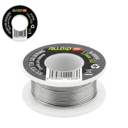 Alloid Pro. Припій для паяння 1,0мм, ПОС60 100г