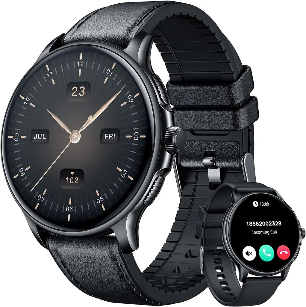 Смарт-годинник чоловічий 1.43" AMOLED з Bluetooth-дзвінками, пульсометром, SpO2, IP68 та 120+ спортивними режимами
