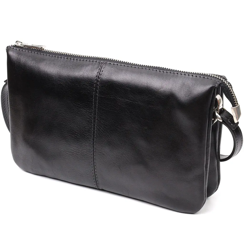 Кожаная женская сумка Grande Pelle 26х15.5х3 см sum0023600 - фото 3