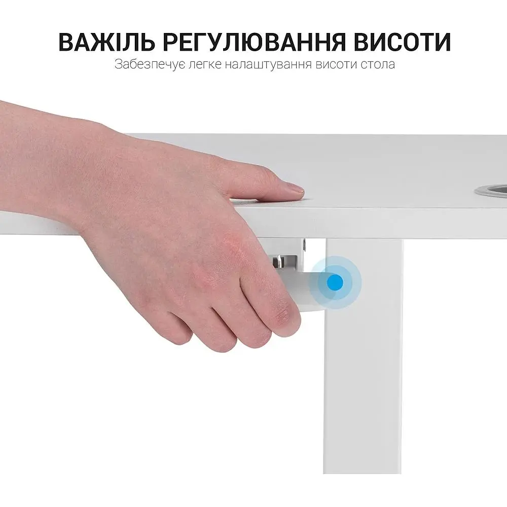 Комп'ютерний стіл OfficePro ODM380W - фото 9